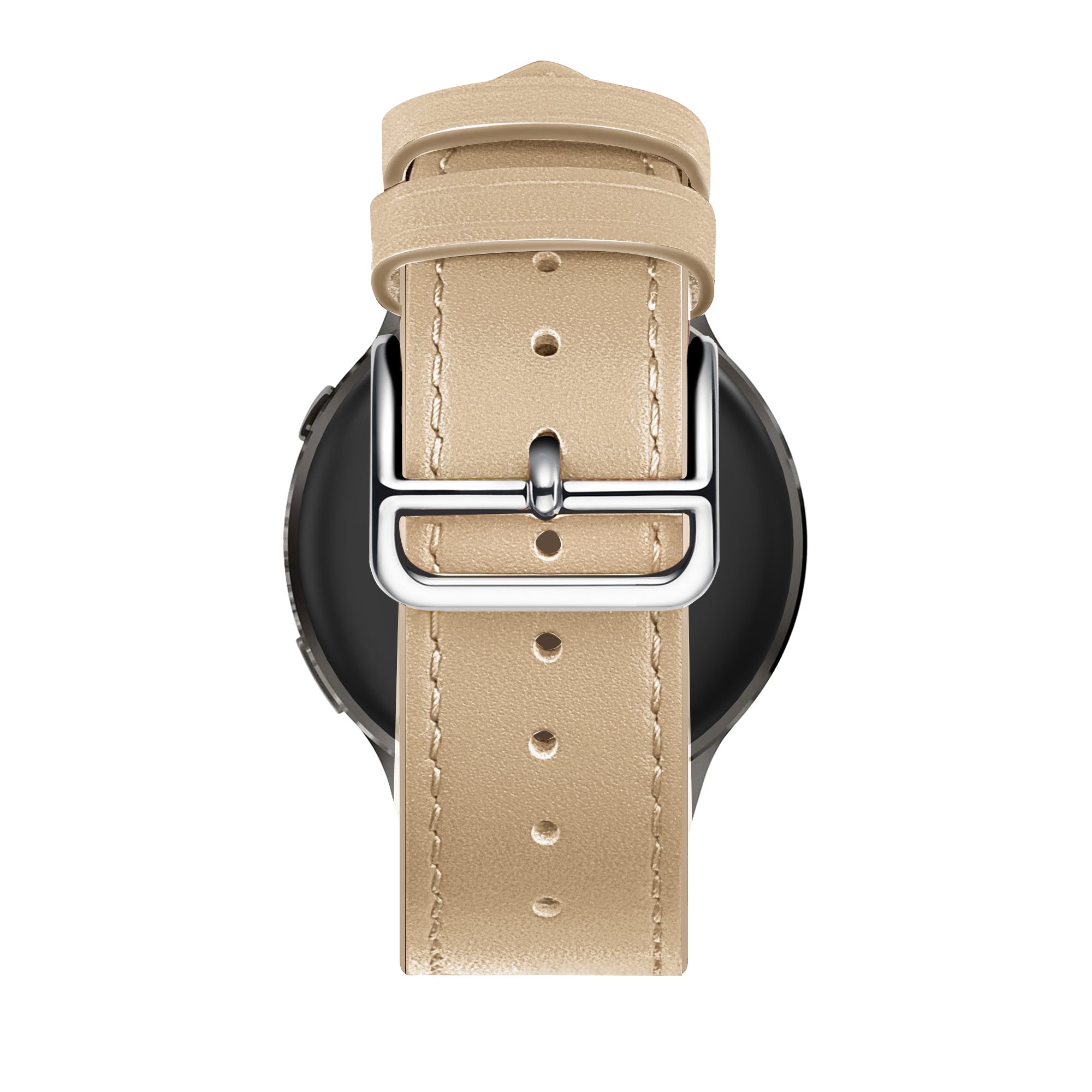 Bandz Garmin Forerunner 265s lederen band 'Deluxe' (milk tea)