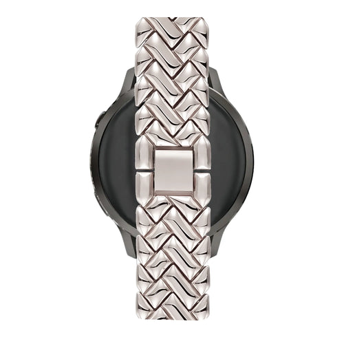 Bandz Garmin Venu 4 - 41mm metalen band 'V-type' (sterrenlicht)