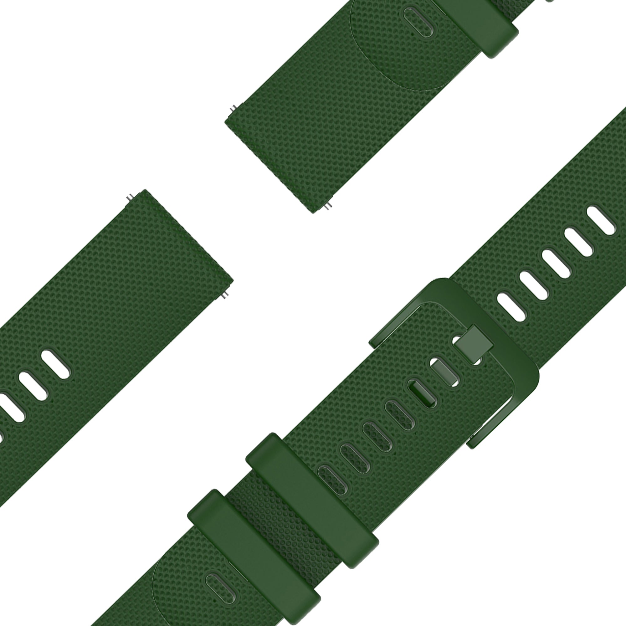 Bandz Garmin Vivoactive 6 siliconen band 'Premium' (legergroen)