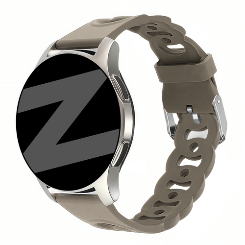 Bandz Polar Ignite 2 siliconen band 'Chains' (beige-bruin)