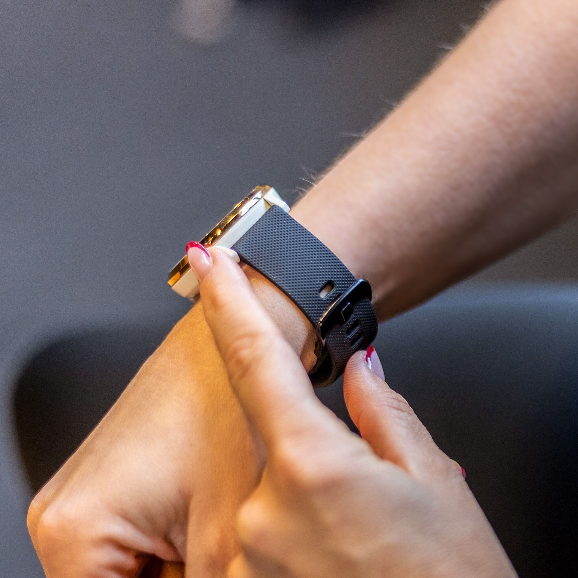 Samsung Galaxy Watch 6 - 44mm Luxe Siliconen bandje (zwart)