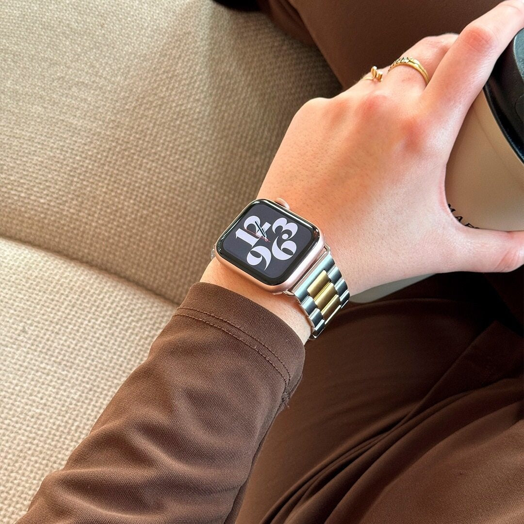 Apple Watch stalen bandje (zilver/goud)