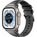 Apple Watch Ultra leren band (zwart)