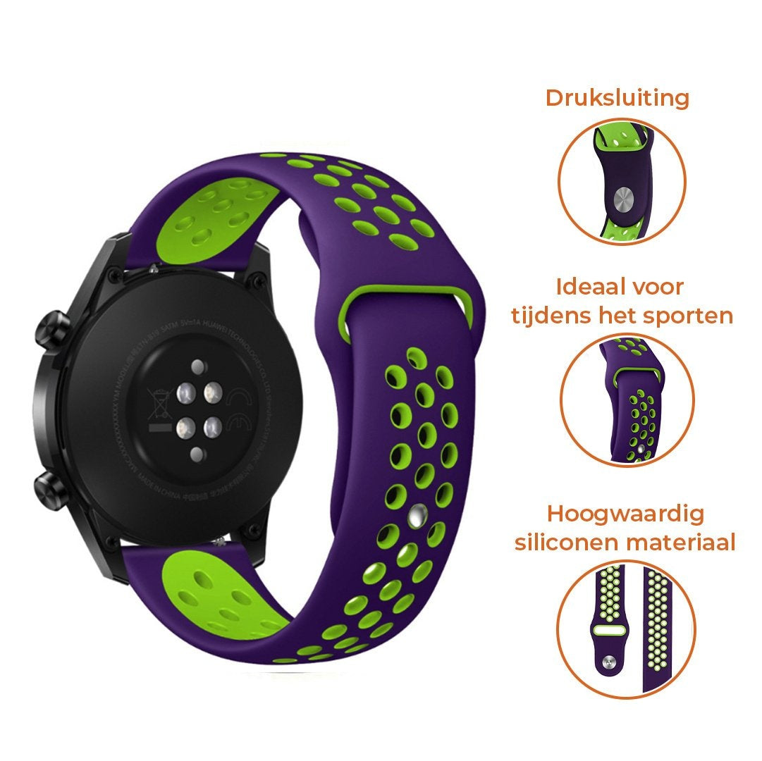 Suunto Run sport band (paars/groen)
