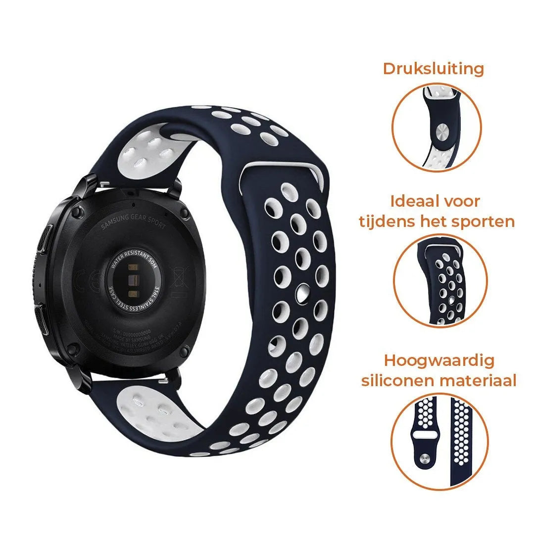 Suunto Run sport band (blauw/wit)