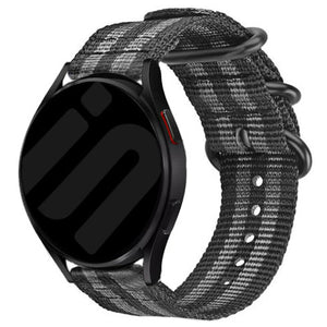 Suunto Race (S) nylon gesp bandje (zwart/grijs)