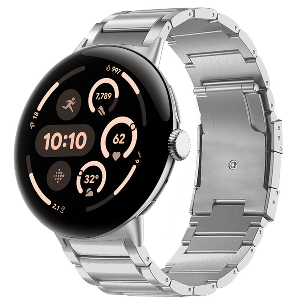 Google Pixel Watch 4 - 45mm titanium band (zilver)