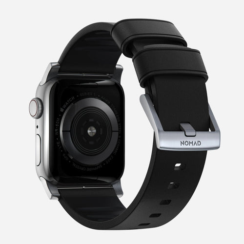 Nomad Active Pro Apple Watch hybride bandje (zwart/zilver)