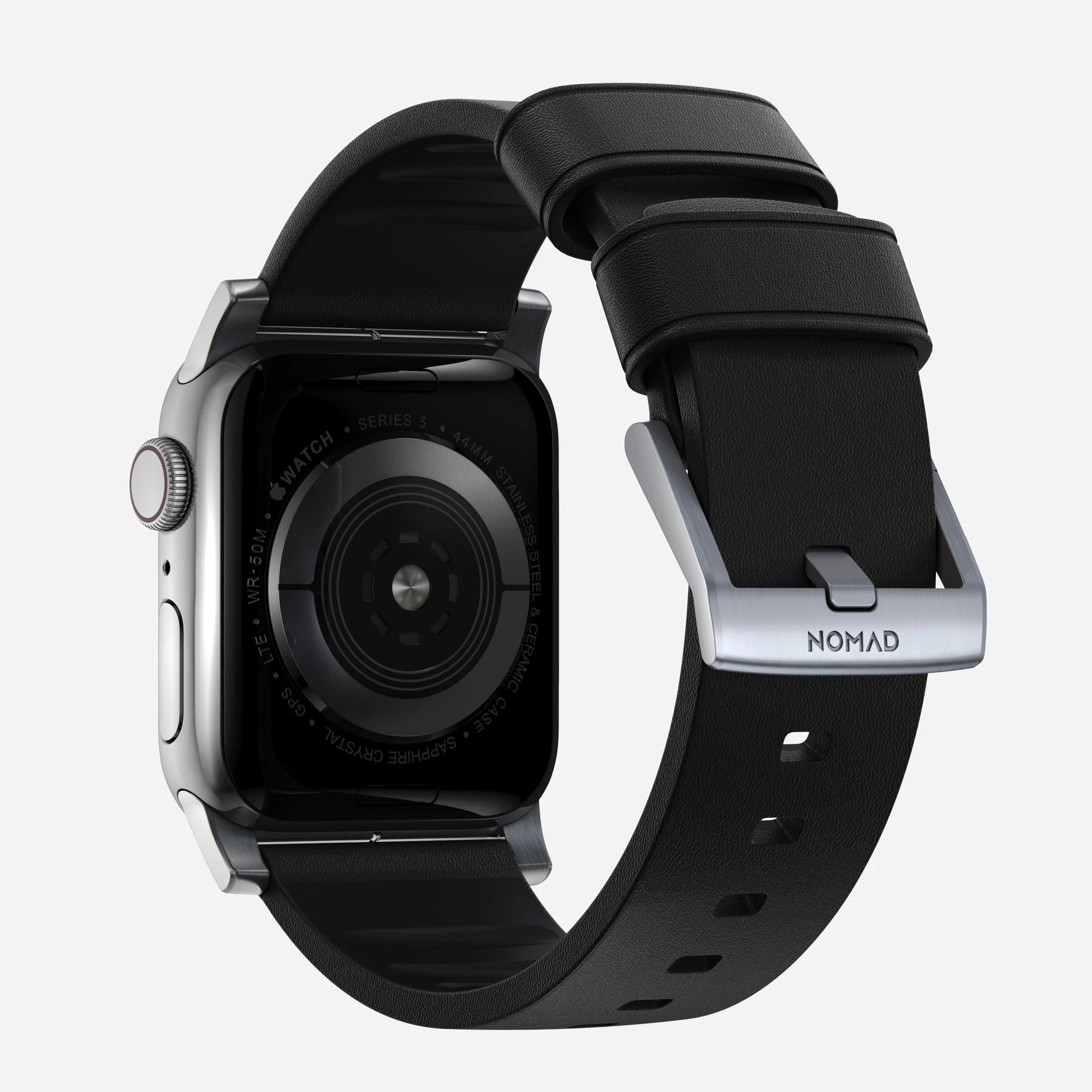 Nomad Active Pro Apple Watch Hybrid Strap (Black/Silver)