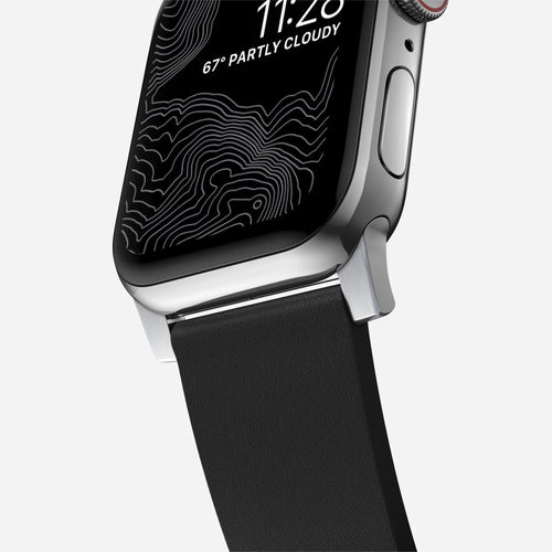 Nomad Active Pro Apple Watch hybride bandje (zwart/zilver)