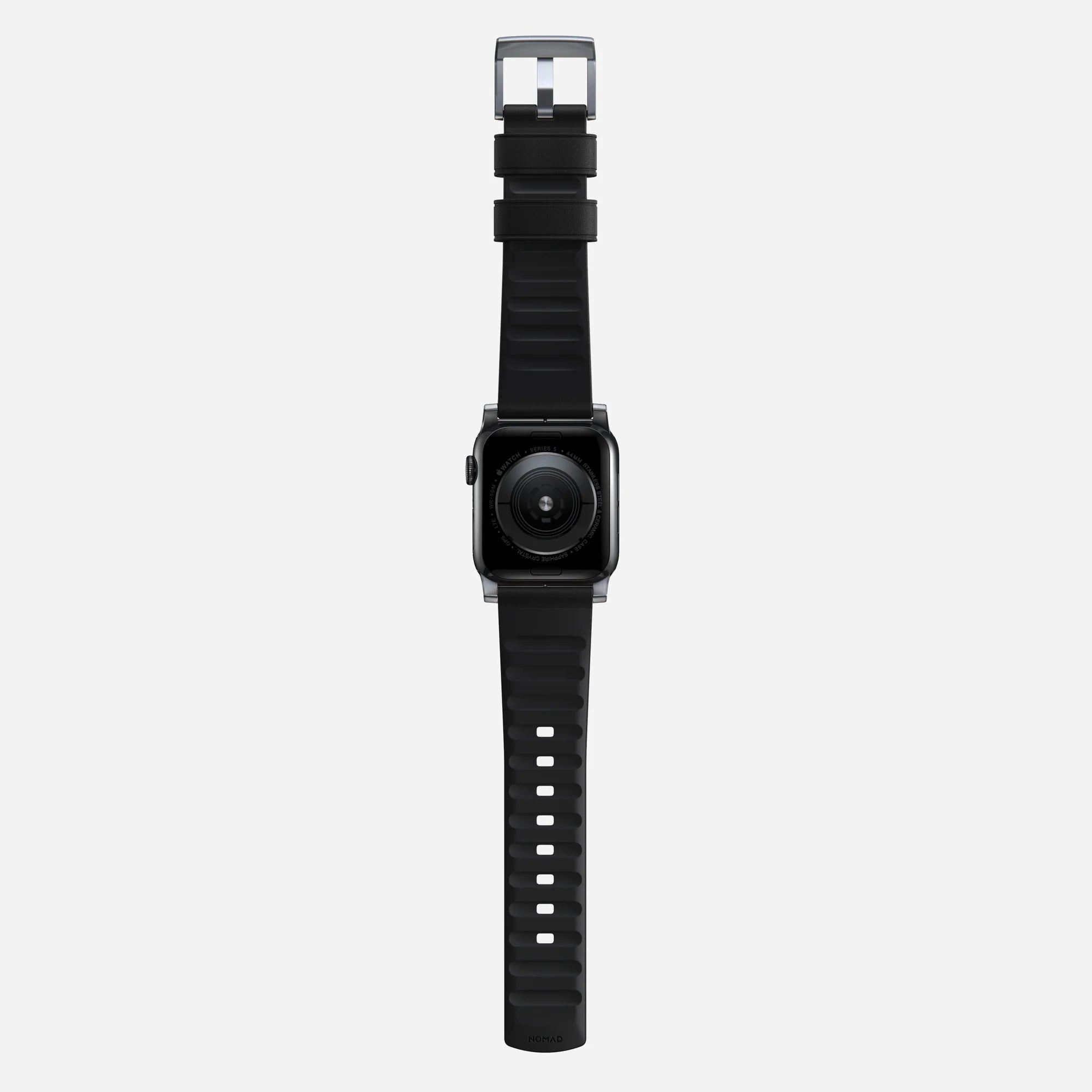 Nomad Active Pro Apple Watch Hybrid Strap (Black/Silver)