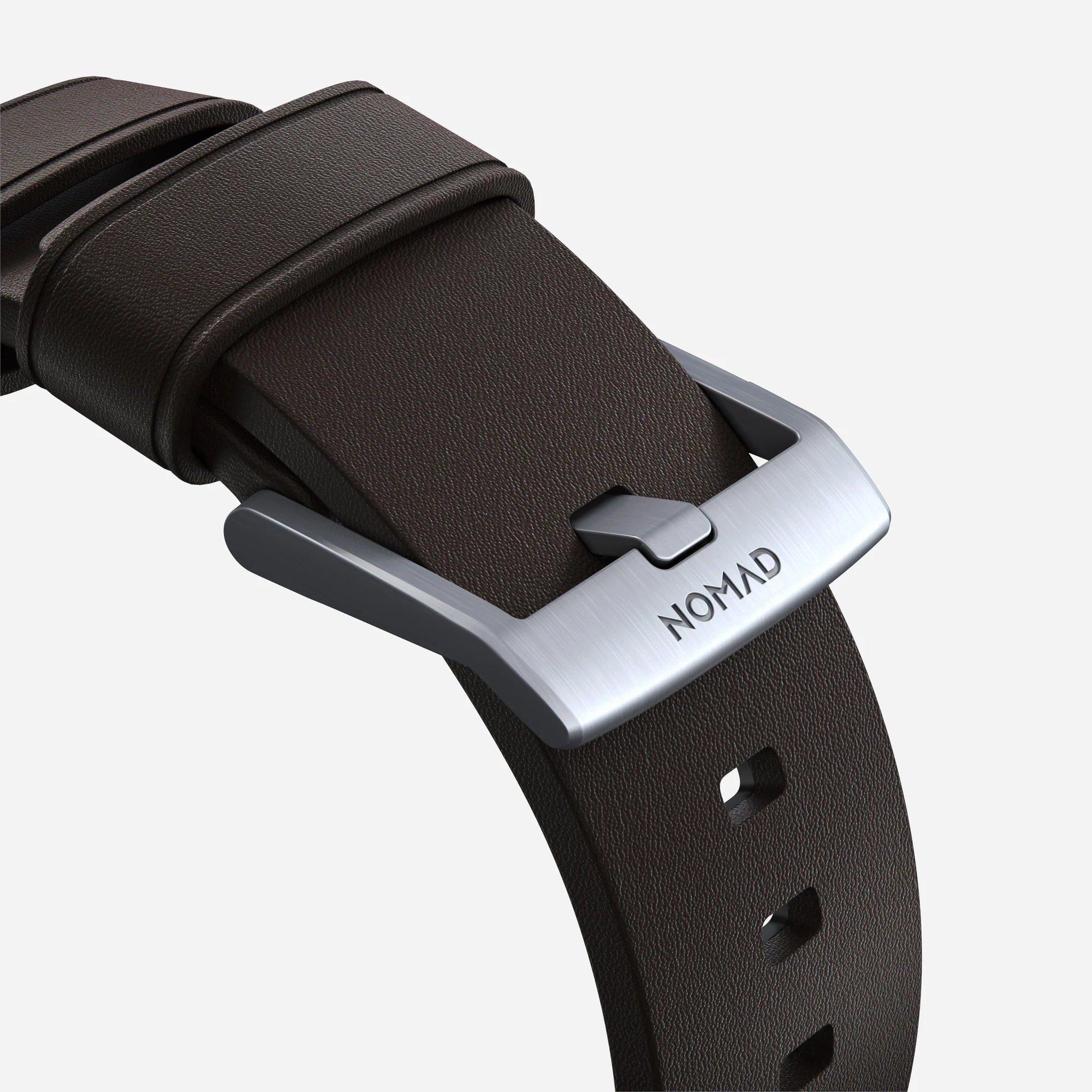 Nomad Active Pro Apple Watch hybride bandje (bruin/zilver)