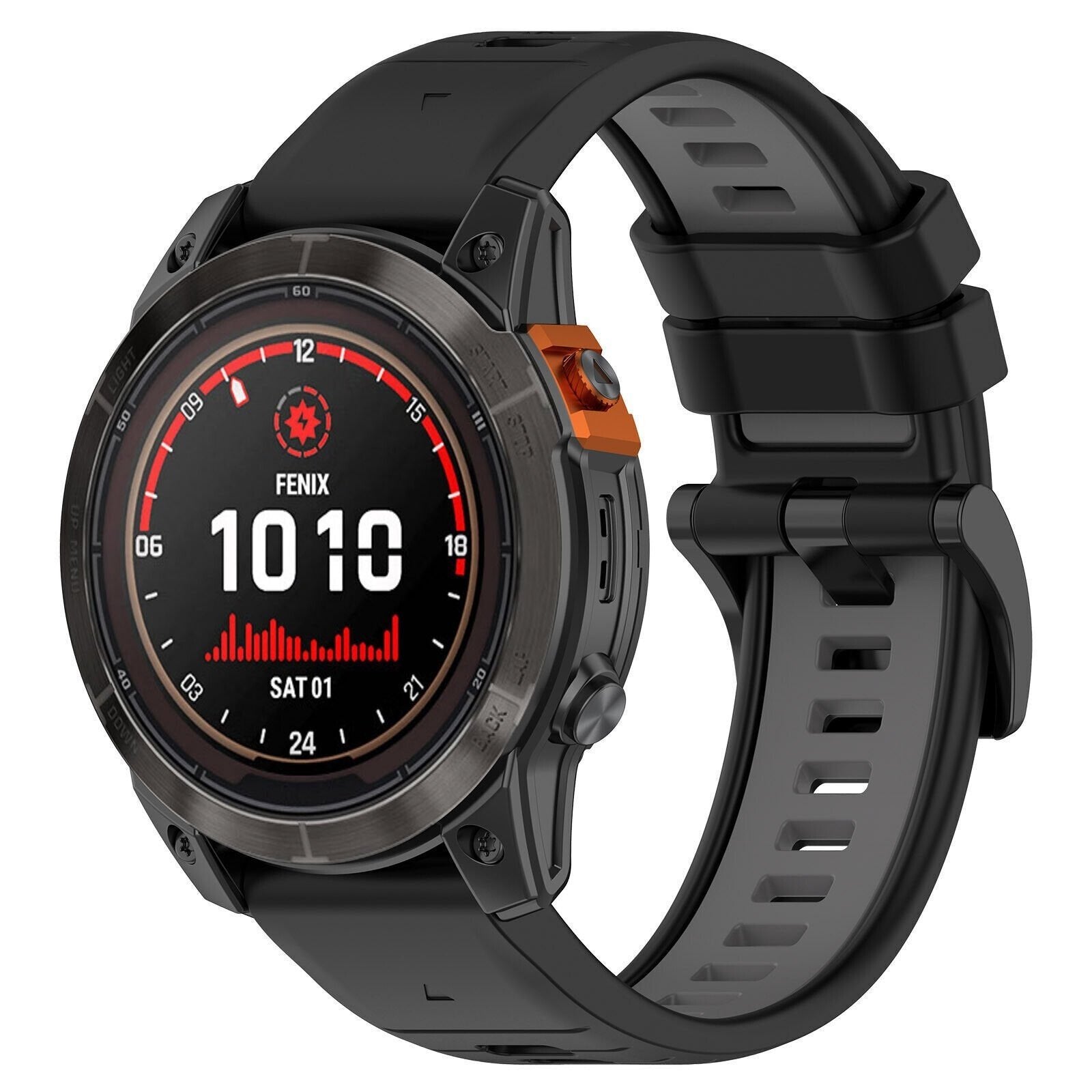 Garmin Approach S70 - 47mm sport gesp band (zwart/grijs)