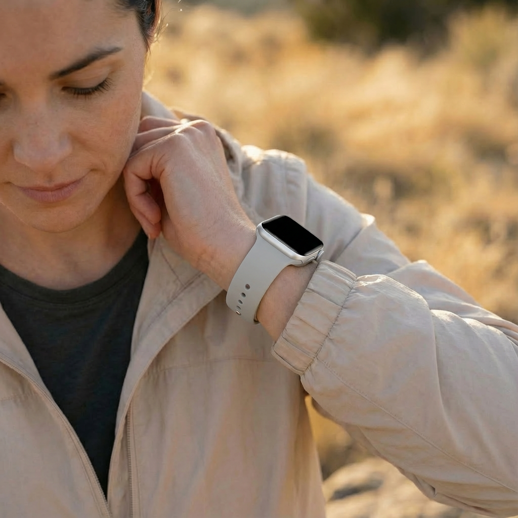 Apple Watch sport bandje (grijs)