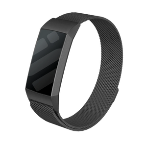 Fitbit Charge 3 Milanese band (zwart)
