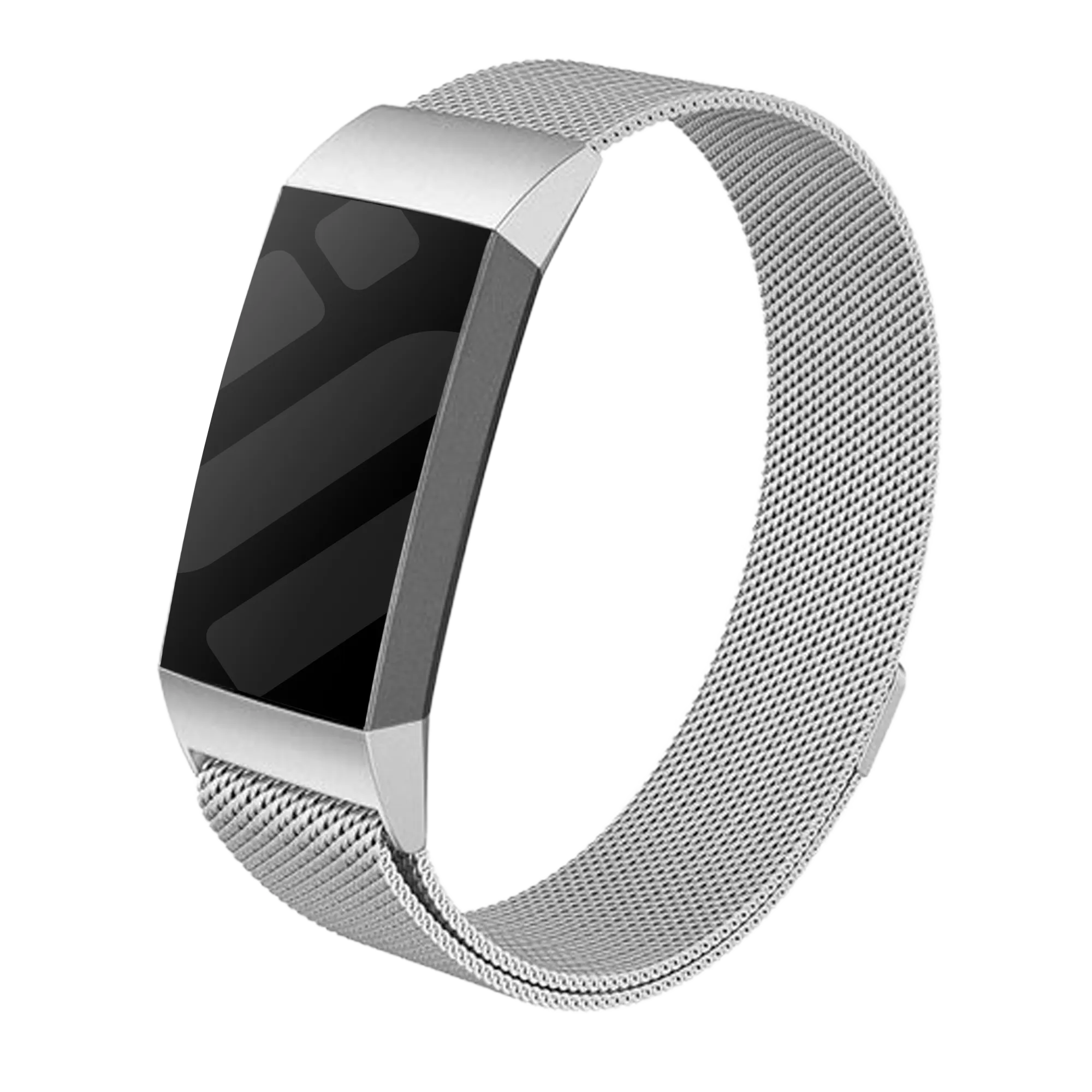 Fitbit Charge 4 Milanese band (zilver)