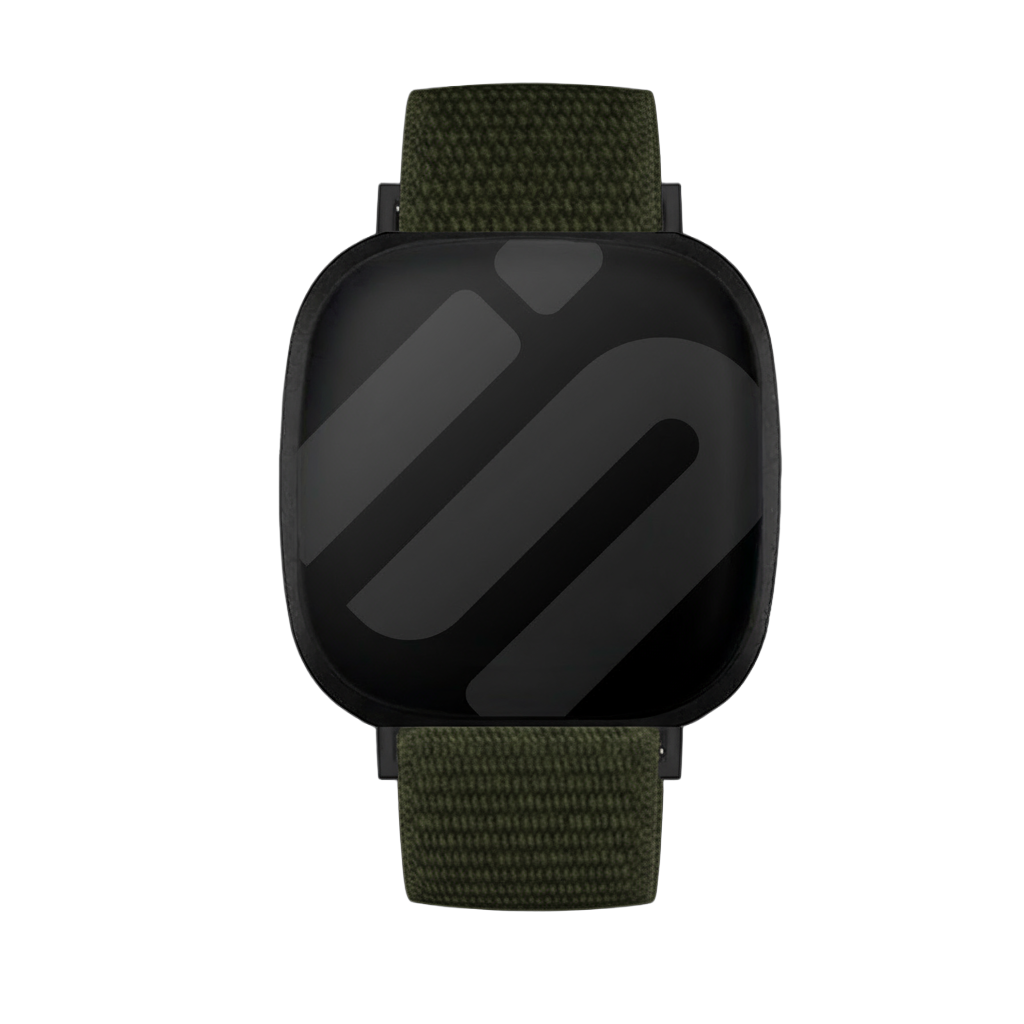 Fitbit Versa 3 nylon bandje (groen)