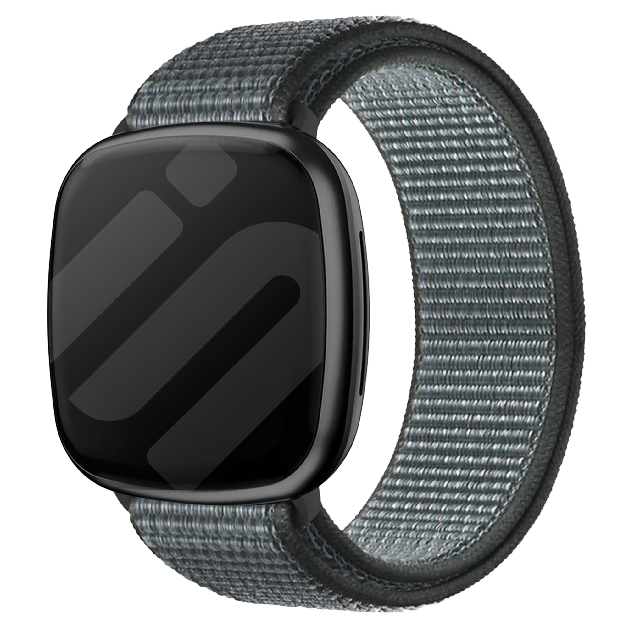 Fitbit Versa 3 nylon bandje (grijs-groen)