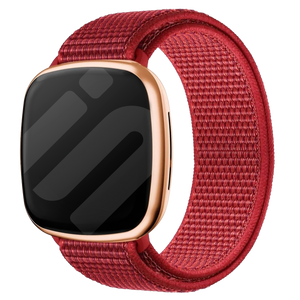 Fitbit Sense nylon bandje (rood)