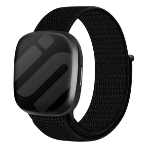 Fitbit Sense nylon bandje (zwart)