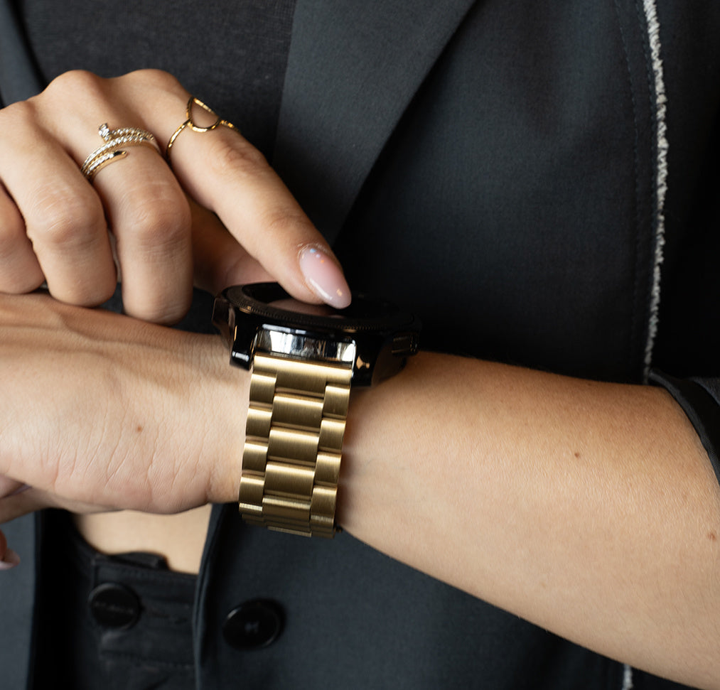 Garmin Vivomove Style stalen band (goud)