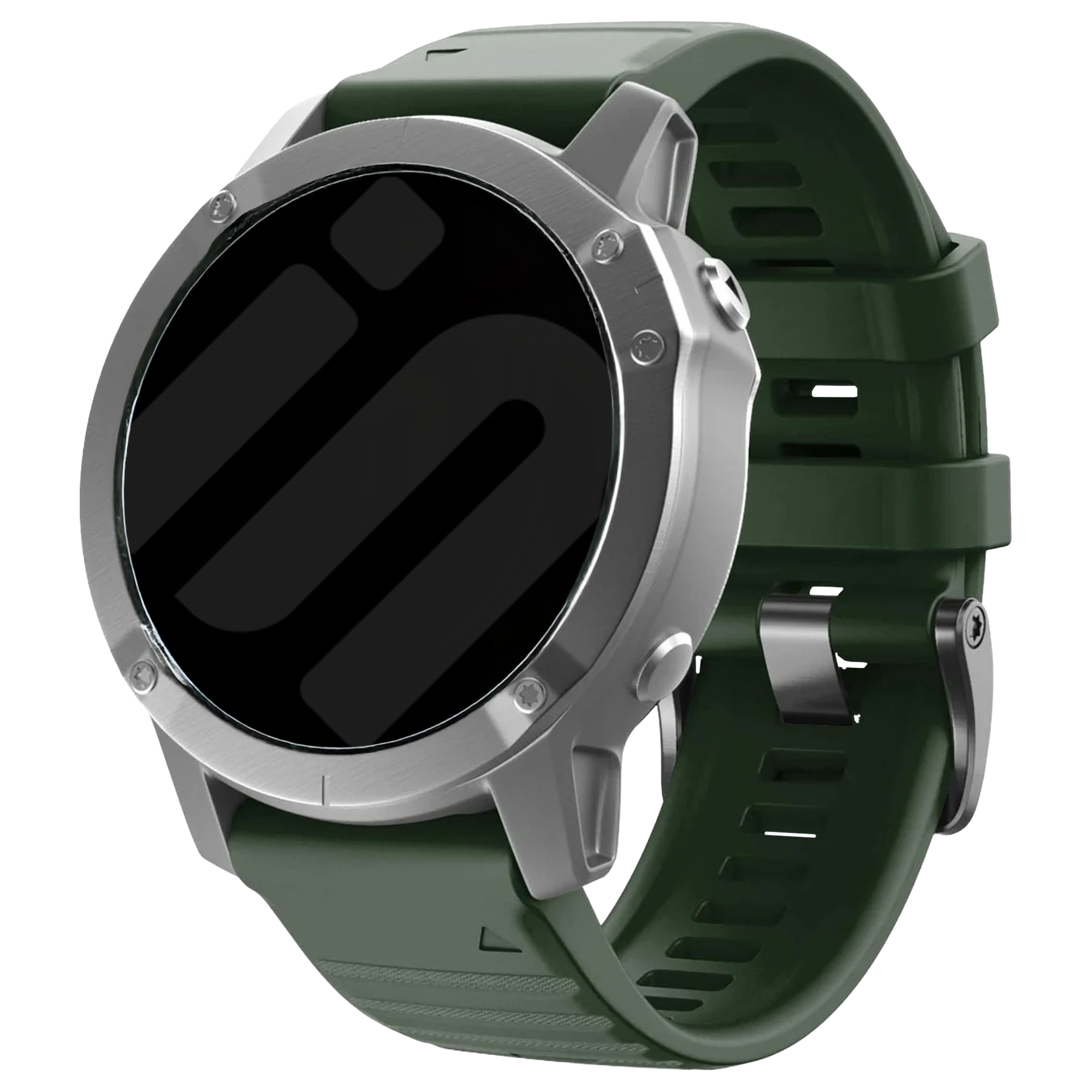 Garmin Instinct 3 - 50mm Silicone Strap (Dark Green)