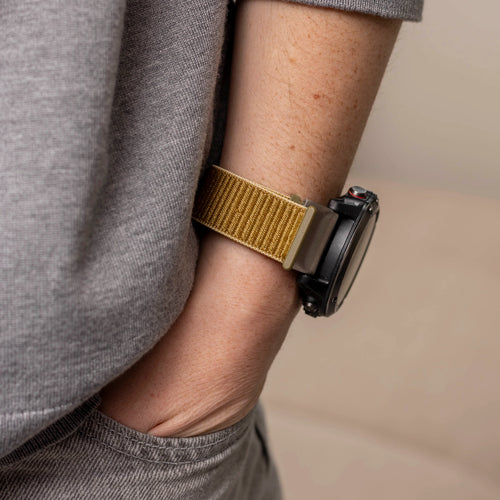 Garmin Fenix 7 nylon band (olijfgroen)