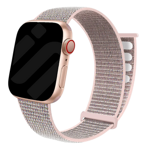 Apple Watch nylon loop bandje (roze)