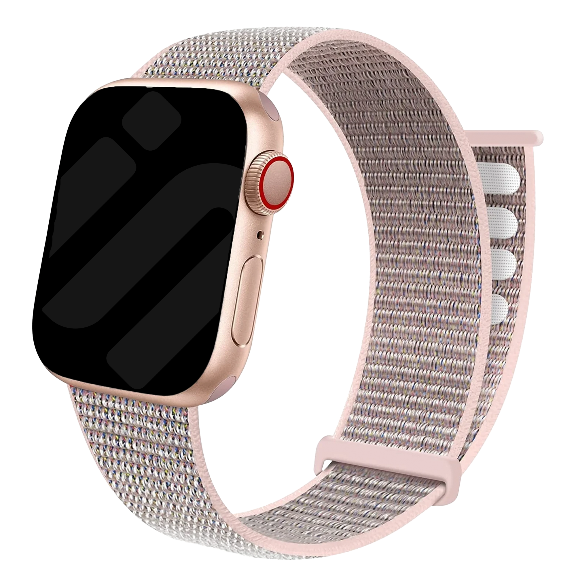 Apple Watch nylon loop bandje (roze)
