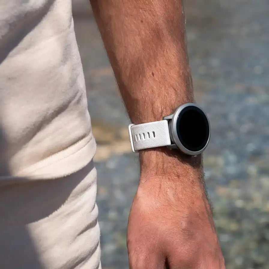 Coros Pace 4 Premium Silicone Strap (White)