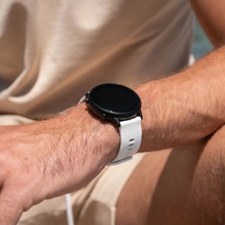 Coros Pace 4 Premium Silicone Strap (White)