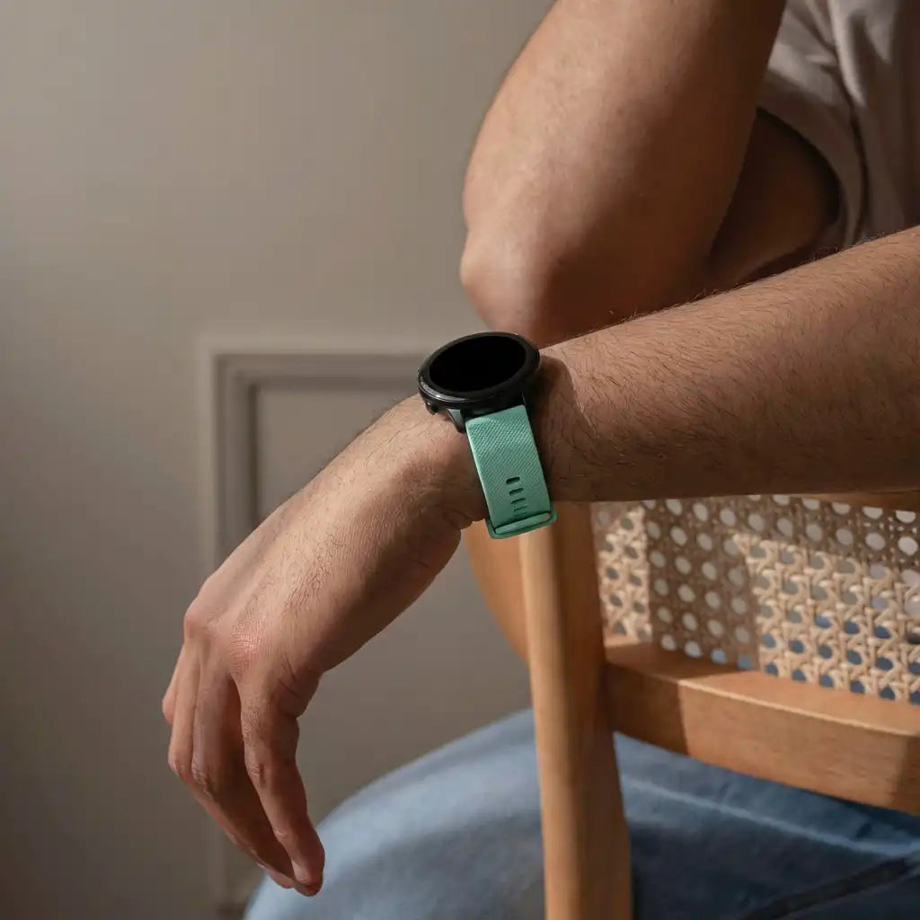 OnePlus Watch luxe siliconen bandje (aqua)