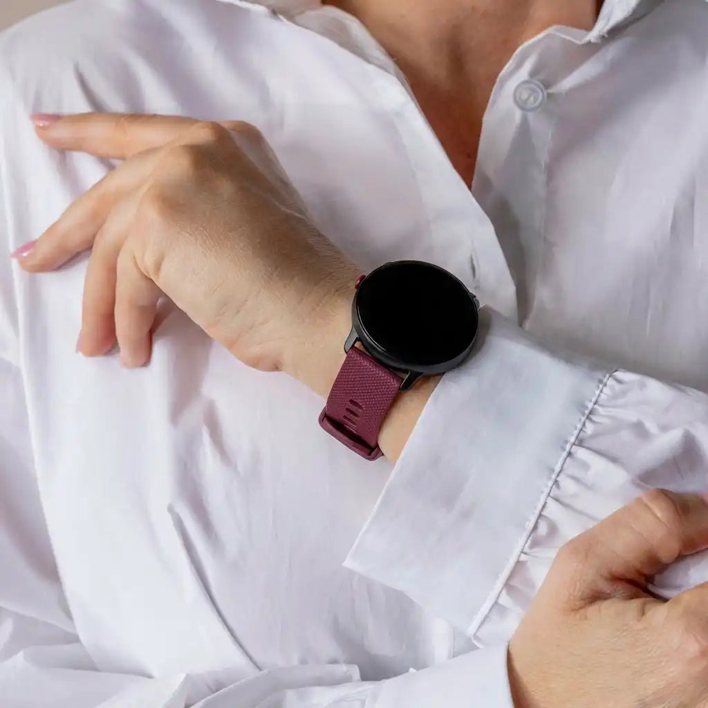 Samsung Gear S3 luxe siliconen bandje (donkerrood)