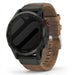Garmin Fenix 7 leren bandje (bruin)