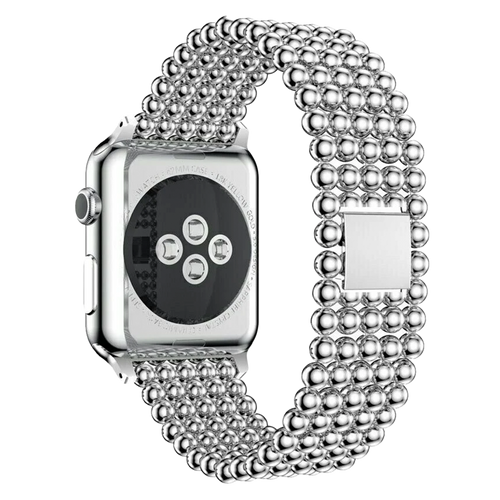 Apple Watch stalen kralen band (zilver)