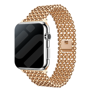 Apple Watch stalen kralen band (rosé goud)