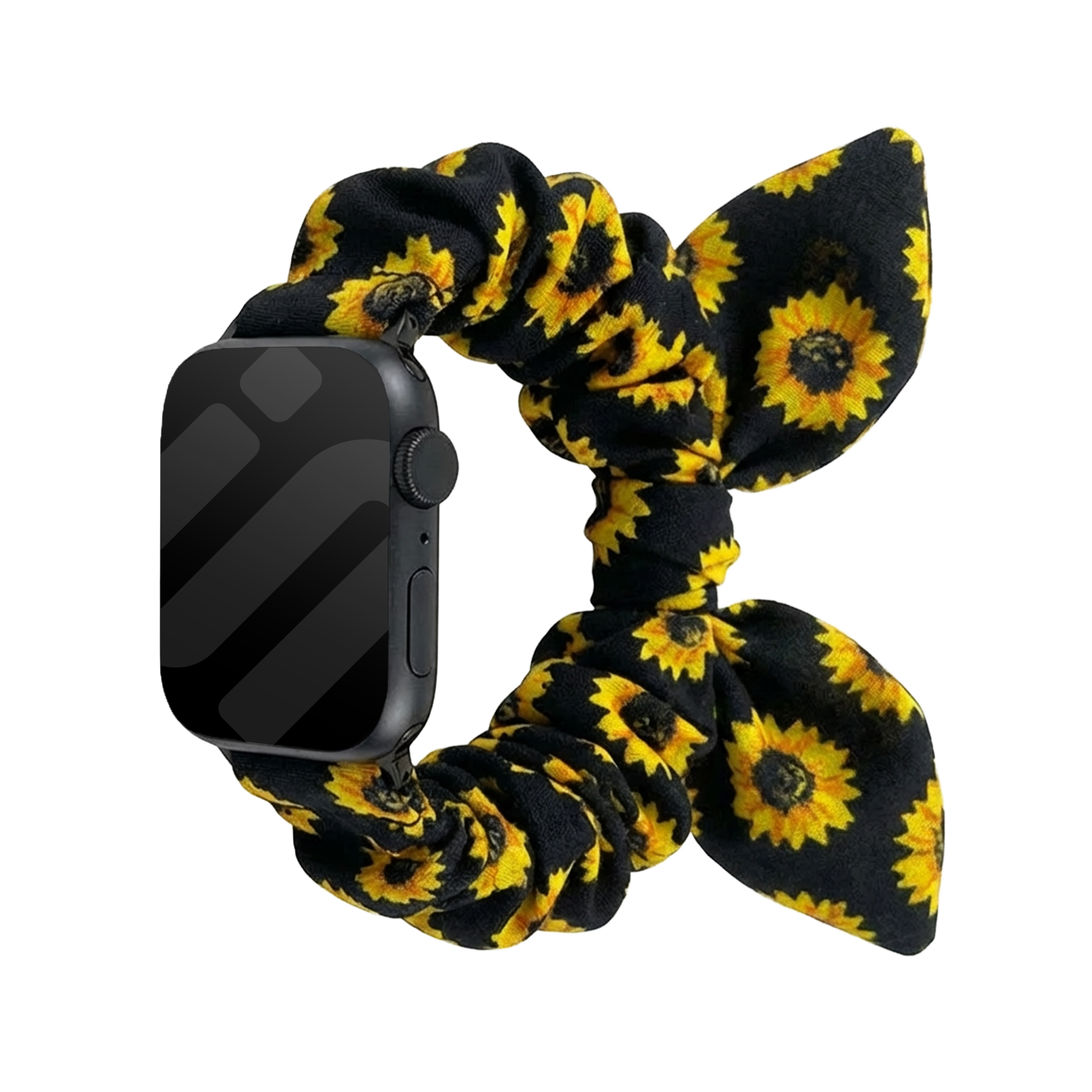 Apple Watch Scrunchie Butterfly bandje (zonnebloemen)