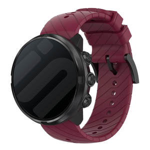 Suunto 9 (Baro) siliconen bandje (bordeaux)