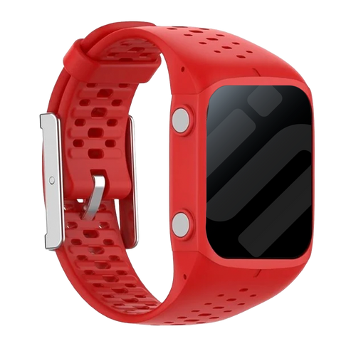 Polar M400 / M430 siliconen bandje (rood)