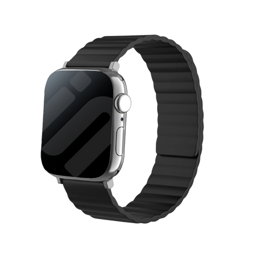 Apple Watch magnetisch siliconen bandje (zwart)