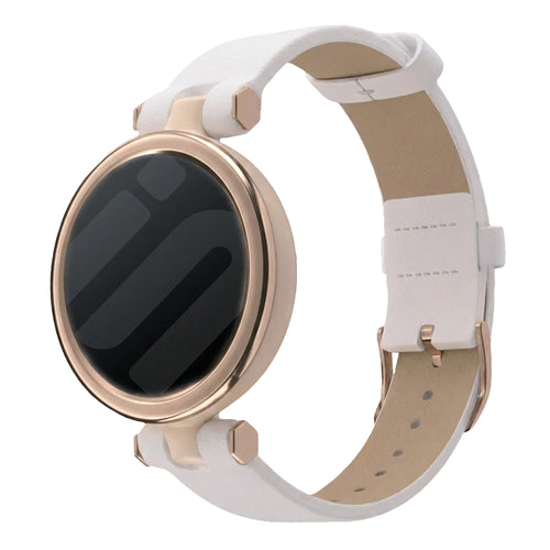Garmin Lily leren bandje (wit)