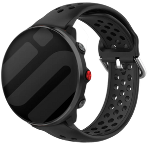 Polar Vantage M siliconen bandje met gaatjes (zwart) 