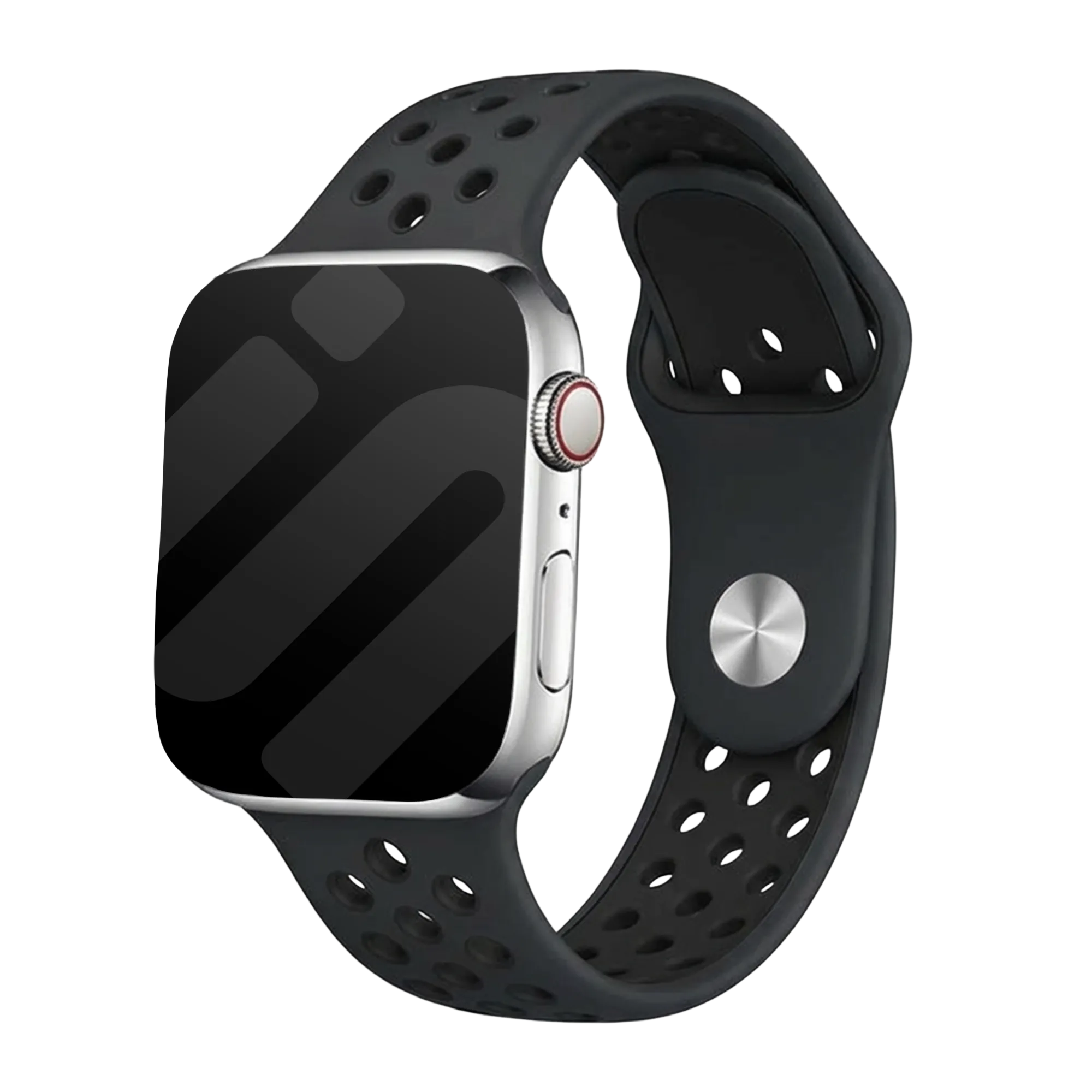 Apple Watch sport bandje (donkergrijs/zwart)
