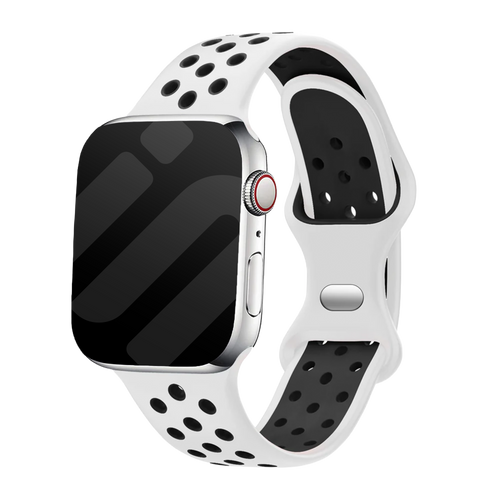 Apple Watch sport bandje (wit/zwart)