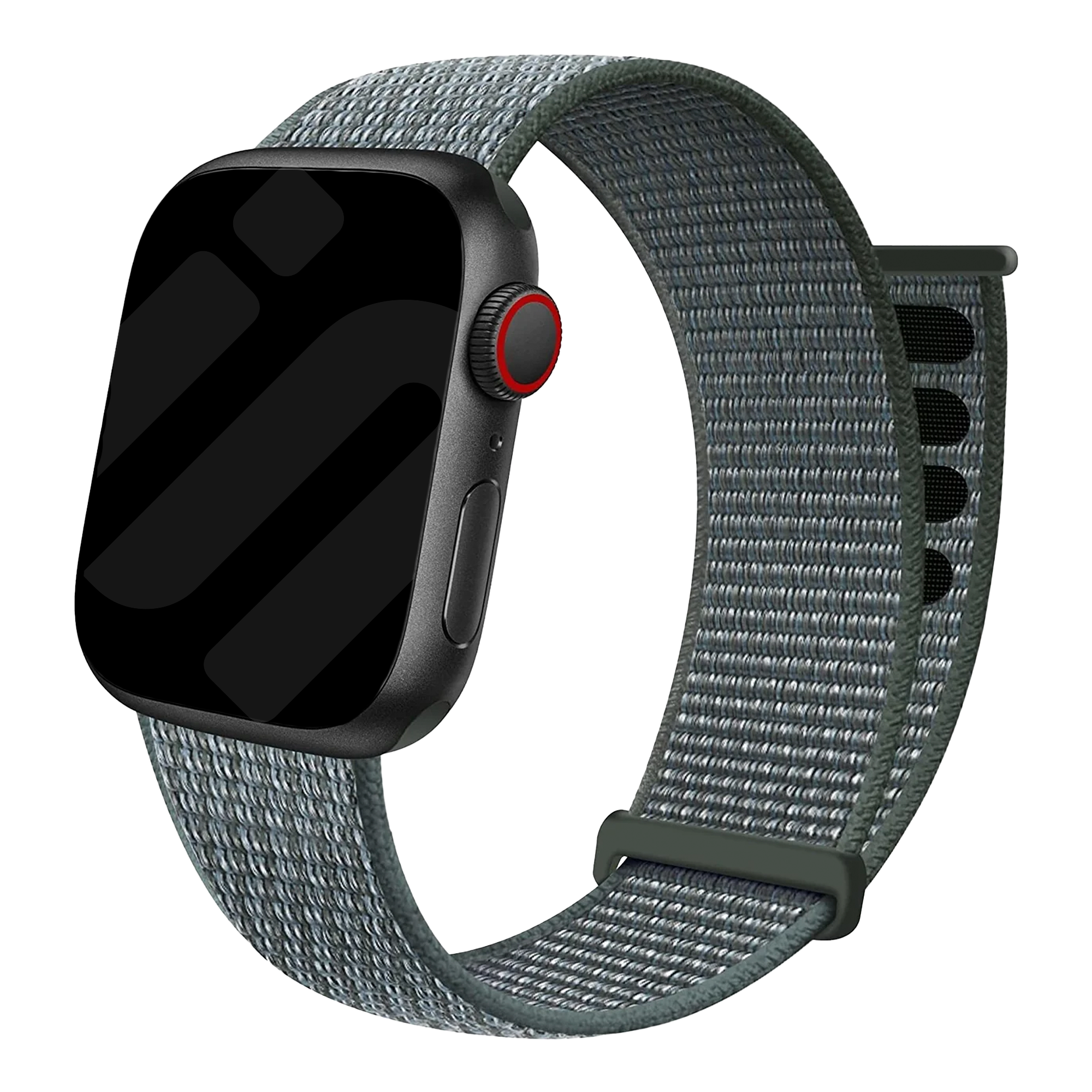 Apple Watch nylon loop bandje (grijs-groen)