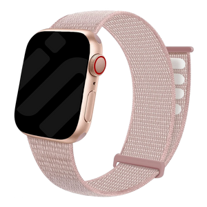 Apple Watch nylon loop bandje (lichtroze)