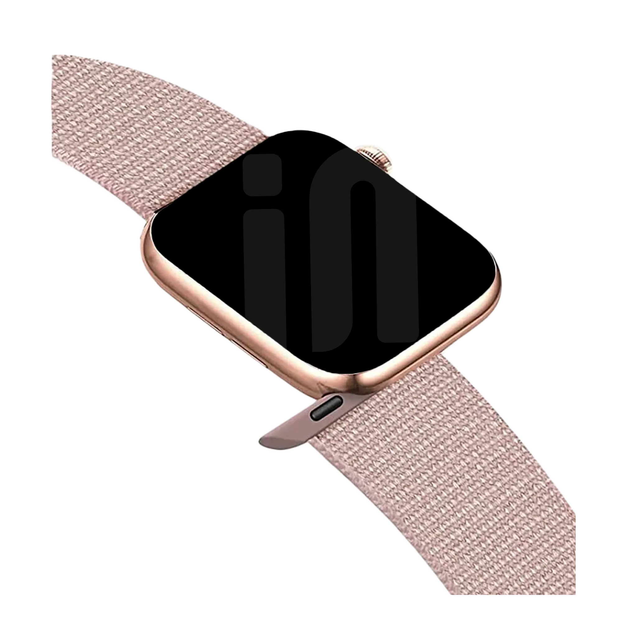 Apple Watch Nylon Loop Strap (Light Pink)