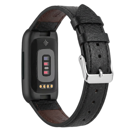 Fitbit Inspire 3 Leather Strap (Black)