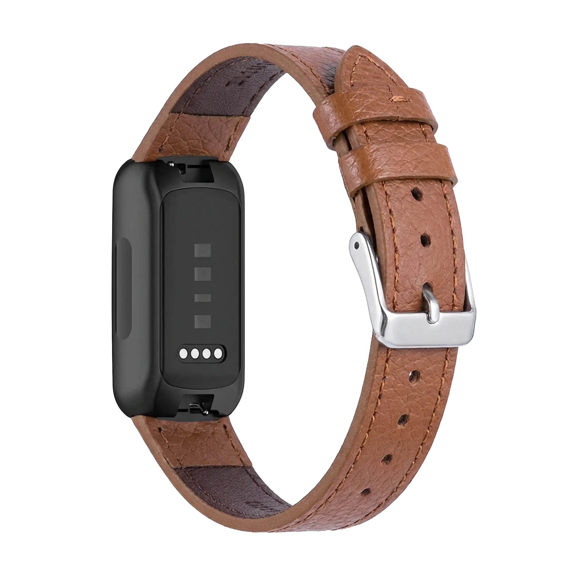 Fitbit Inspire 3 leren bandje (bruin)