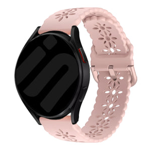 Withings ScanWatch Nova siliconen bandje met patroon (roze)